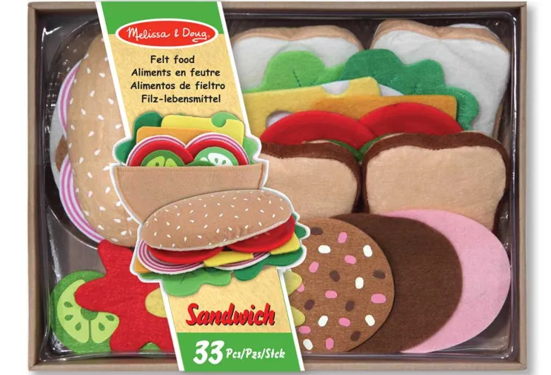 Jouet sandwich tissus melissa & doug