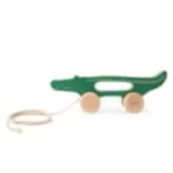 Jouet à tirer en bois - mr. Crocodile