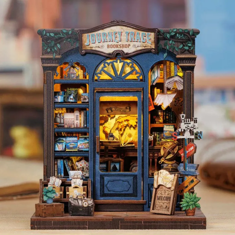 Journey trace shop - maquette booknook serre-livre