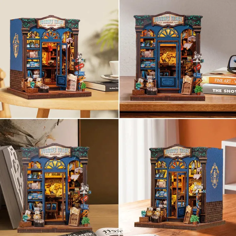 Journey trace shop - maquette booknook serre-livre