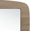 Julia - miroir rectangulaire bois 120x40cm angles arrondis marron