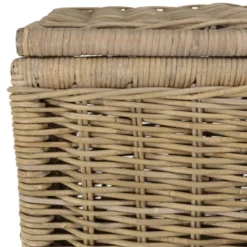 Kally - set de 2 coffres de rangement rectangulaires en kubu naturel