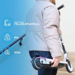 Kid-55 flash – trottinette électrique enfant led, 10 km / dès 6 ans