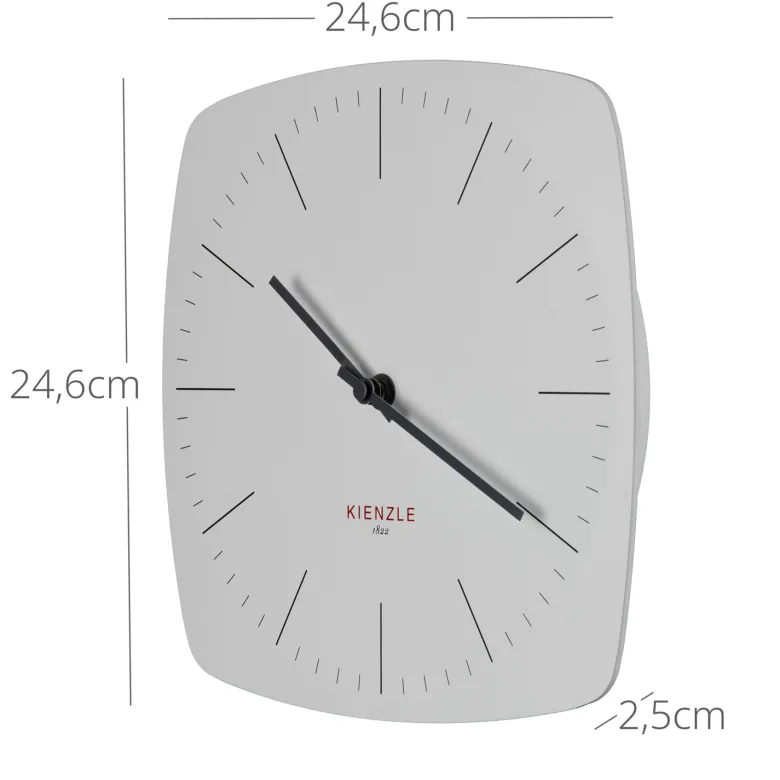 Kienzle dcf horloge murale radio-pilotée moderne 24,6 cm