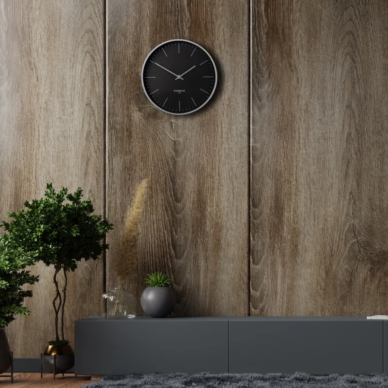 Kienzle horloge murale radio-pilotée modern anthracite 25 cm