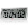 Kienzle horloge murale radio-pilotée avec affichage de la date blanche