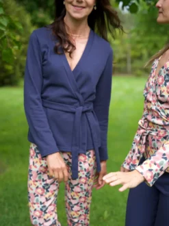 Kimono pyjama sitelle bleu marine L