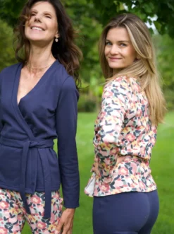 Kimono pyjama sitelle bleu marine L