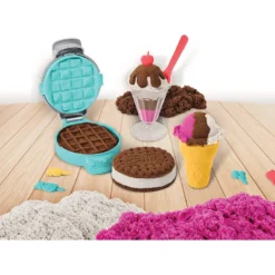 Kinetic sand set de crème glacée avec du