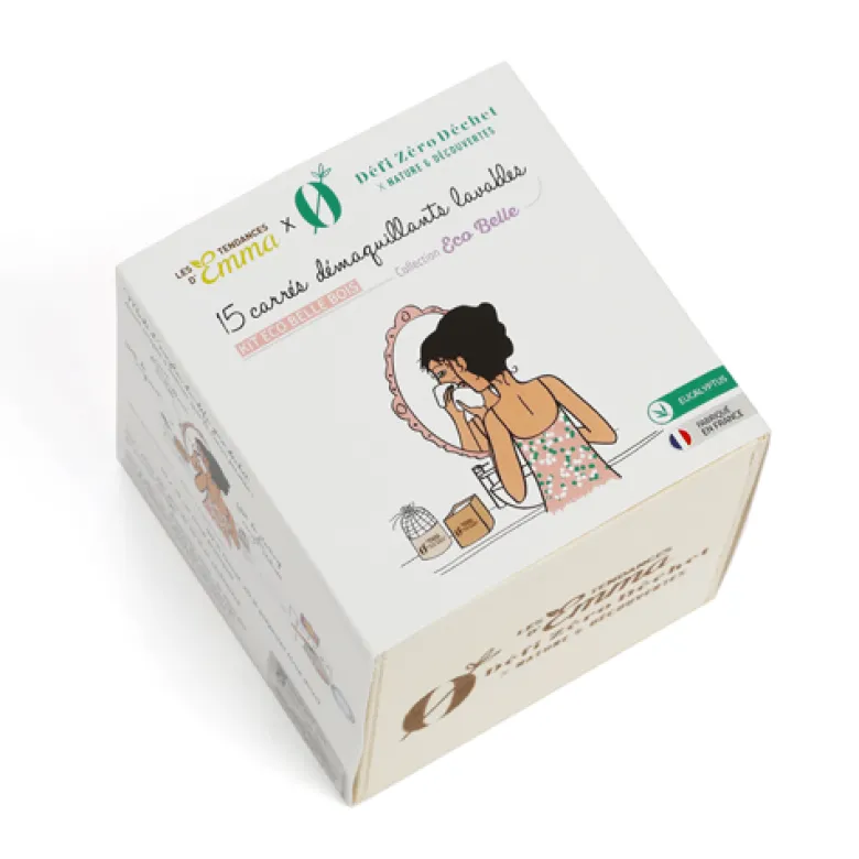 Kit carrés démaquillants lavables