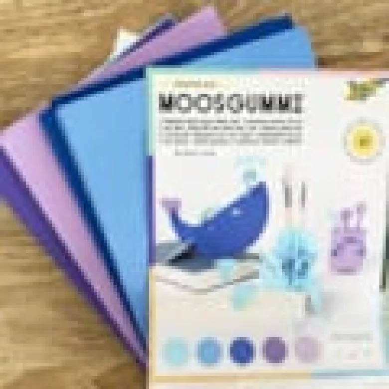 Kit créatif en mousse - coloris bleu