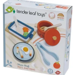 Kit de casserole et poêle en bois