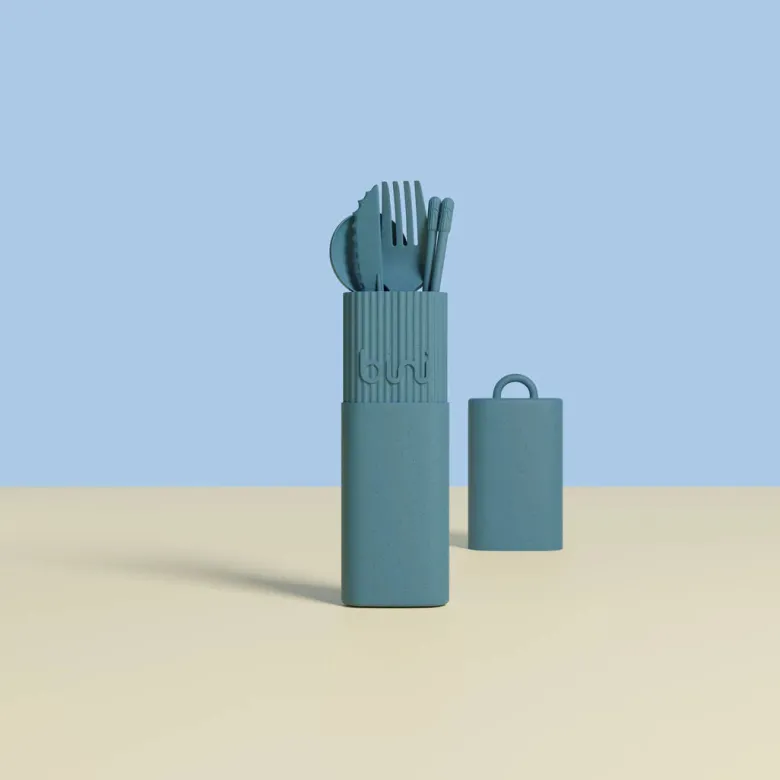 Kit de couvert bini bleu clair