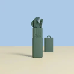 Kit de couvert bini vert foncé