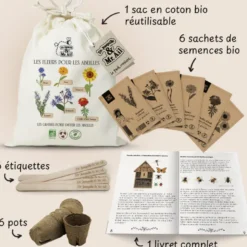 Kit de graines bio - les fleurs pour les abeilles