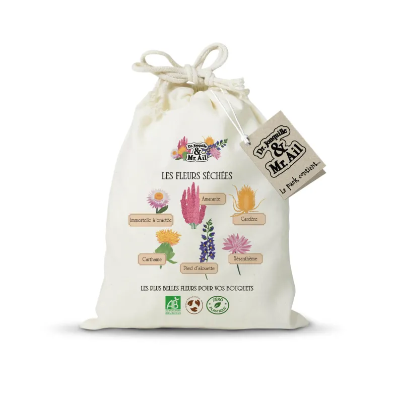 Kit de graines bio - les fleurs séchées