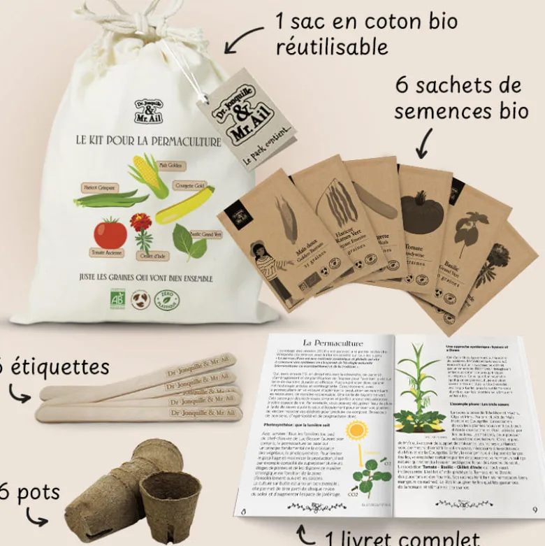 Kit de graines bio - pour la permaculture