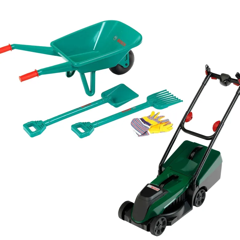 Kit de jardinage bosch brouette et tonde