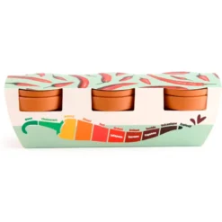 Kit de jardinage 3 pots de piments à faire pousser du doux au plus relevé