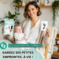 2 kit d'empreinte pour main et pied bébé