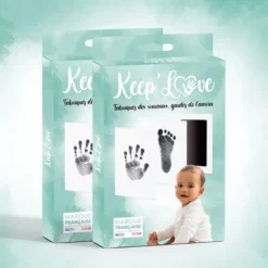 2 kit d'empreinte pour main et pied bébé