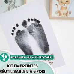 2 kit d'empreinte pour main et pied bébé