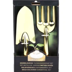 Kit de 2 outils de jardin dorés