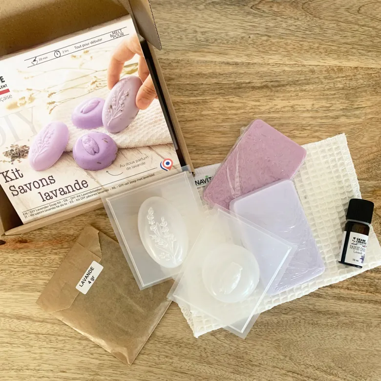 Kit diy : coffret savons à la lavande
