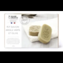 Kit DIY Savon Olive & Argile Verte – Graine Créative Fabriqué en France