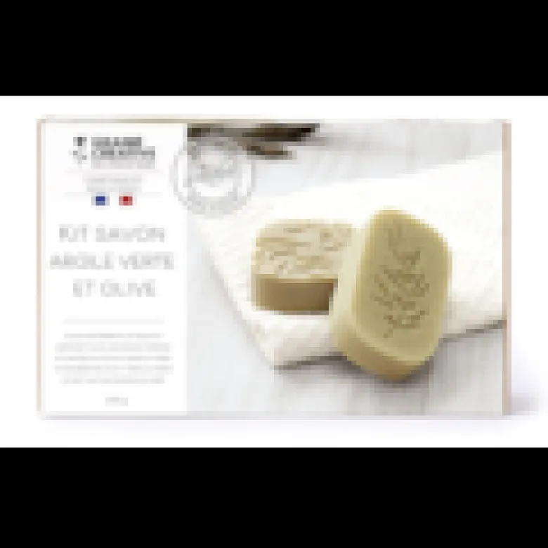 Kit DIY Savon Olive & Argile Verte – Graine Créative Fabriqué en France