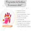 Kit empreinte de mains 4 pers. Nacré