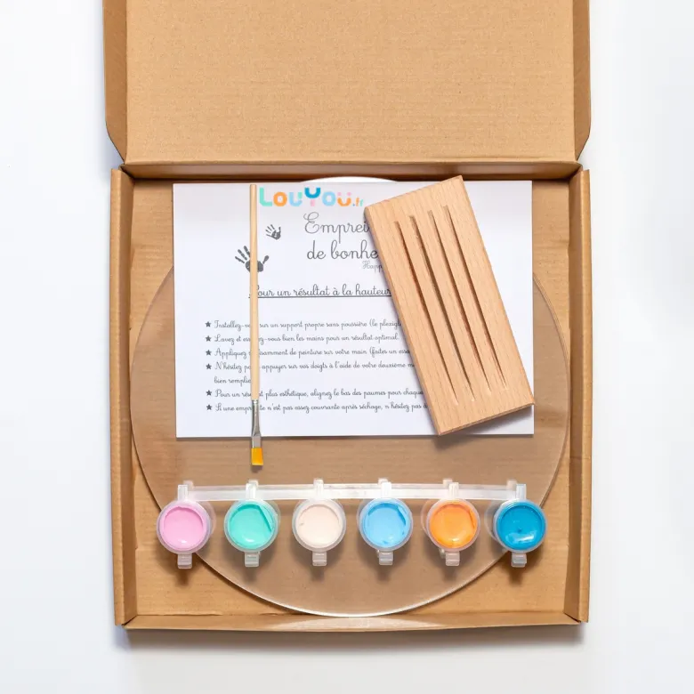 Kit empreinte de mains 4 pers. Pastel