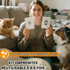 Kit empreinte patte chien & chat cadeau