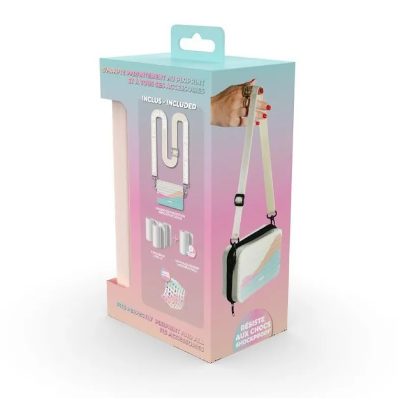 Kit travel pixiprint - housse de transport + 4 rouleaux papier - mob