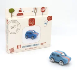 Kit voiture colorée à construire en bois