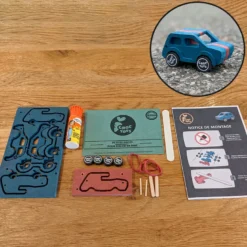 Kit voiture colorée à construire en bois