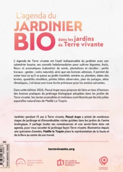 L’agenda du jardinier bio 2026