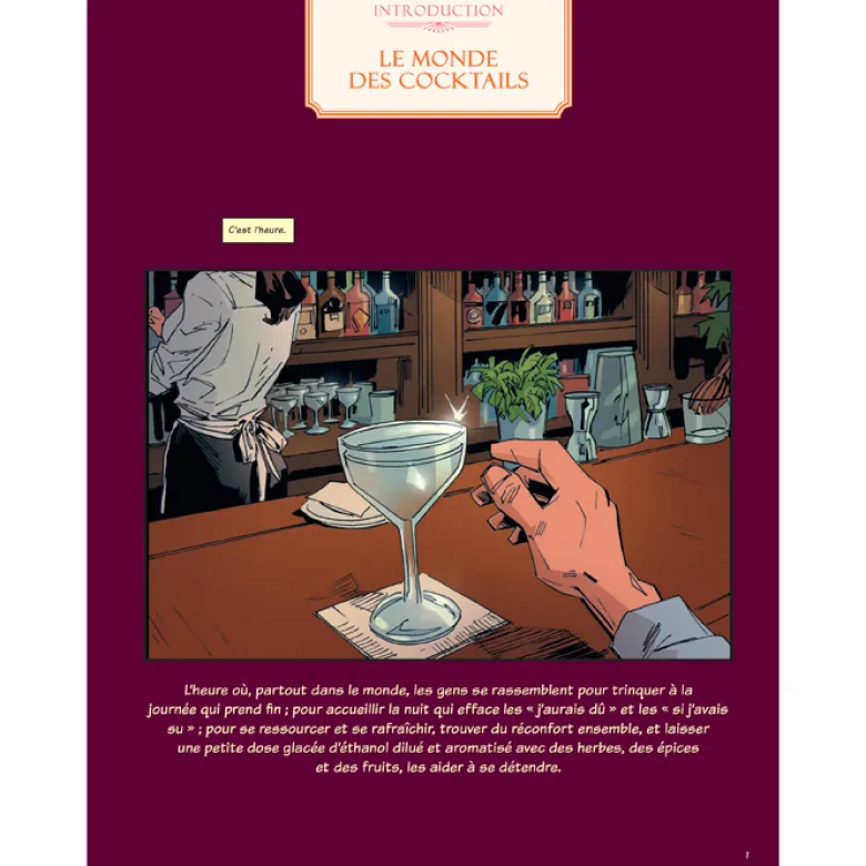 La grande histoire des cocktails en bande dessinée