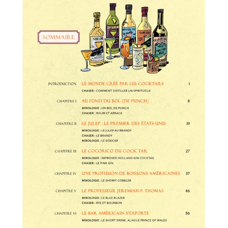 La grande histoire des cocktails en bande dessinée