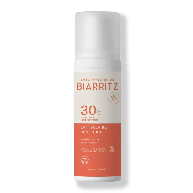 Lait solaire spf30 bio