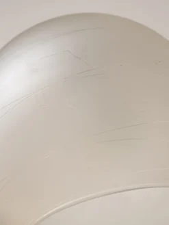 Lampadaire arc en verre et en marbre n°389