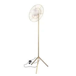 Lampadaire en métal doré 156 cm - bandia