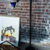 Lampadaire en métal et verre n°189