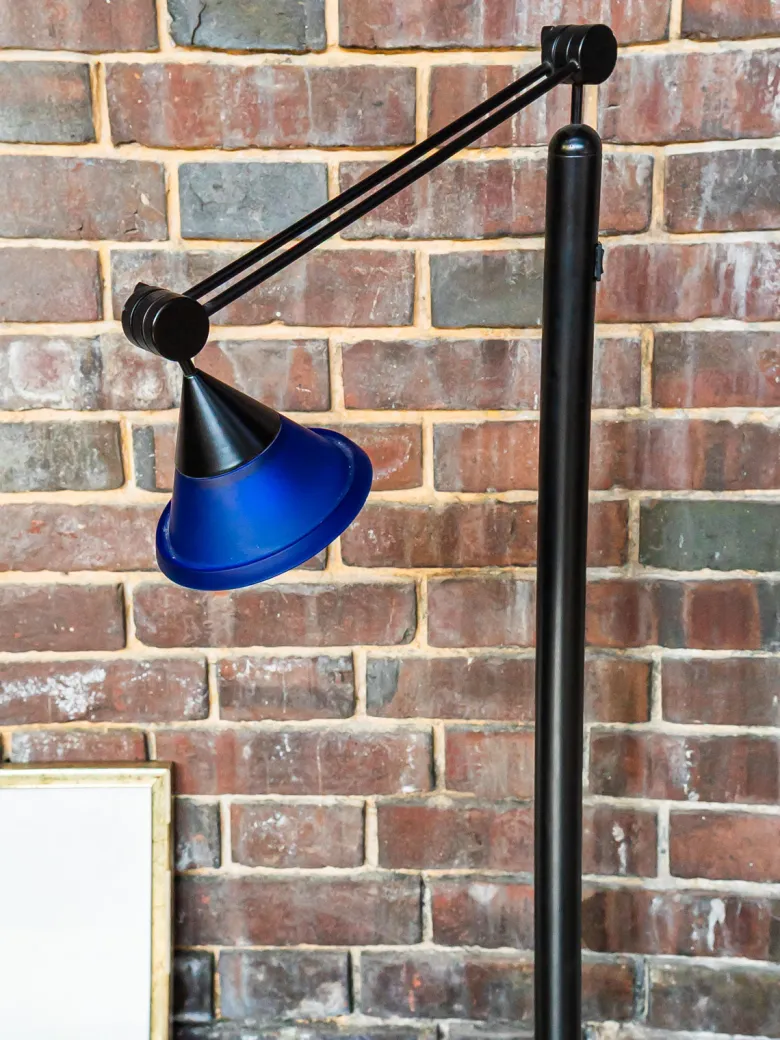 Lampadaire en métal et verre n°189
