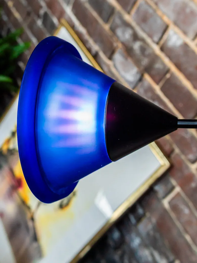 Lampadaire en métal et verre n°189