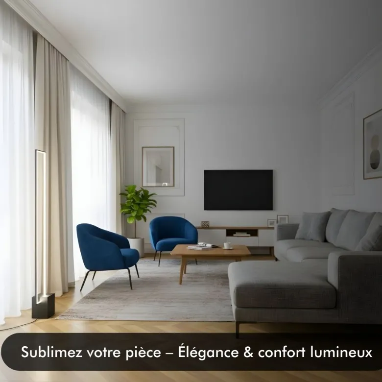 Lampadaire led - inoleds - quadra noir - dimmable
