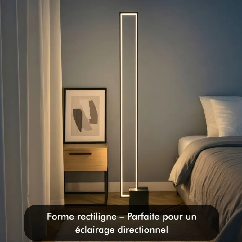 Lampadaire led - inoleds - quadra noir - dimmable