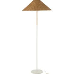 Lampadaire métal beige h.154cm