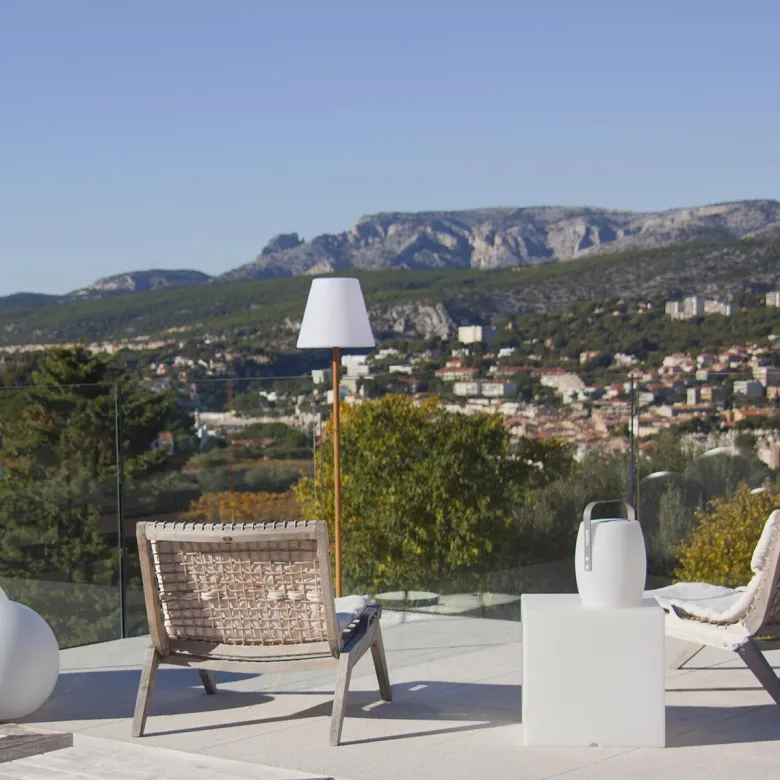 Lampadaire solaire standy wood solar