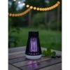 Lampe anti-moustiques rechargeable 2 en 1 : piège uv et lampe de camping noir